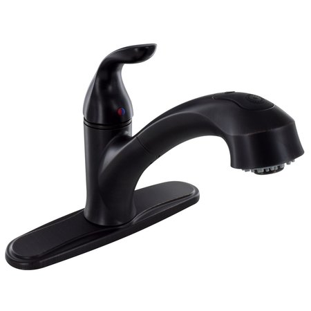 VALTERRA KITCHEN FAUCET, 8IN PULL OUT HYBRID, 1 LEVER, CERAMIC DISC, RUBBED BRO PF231541